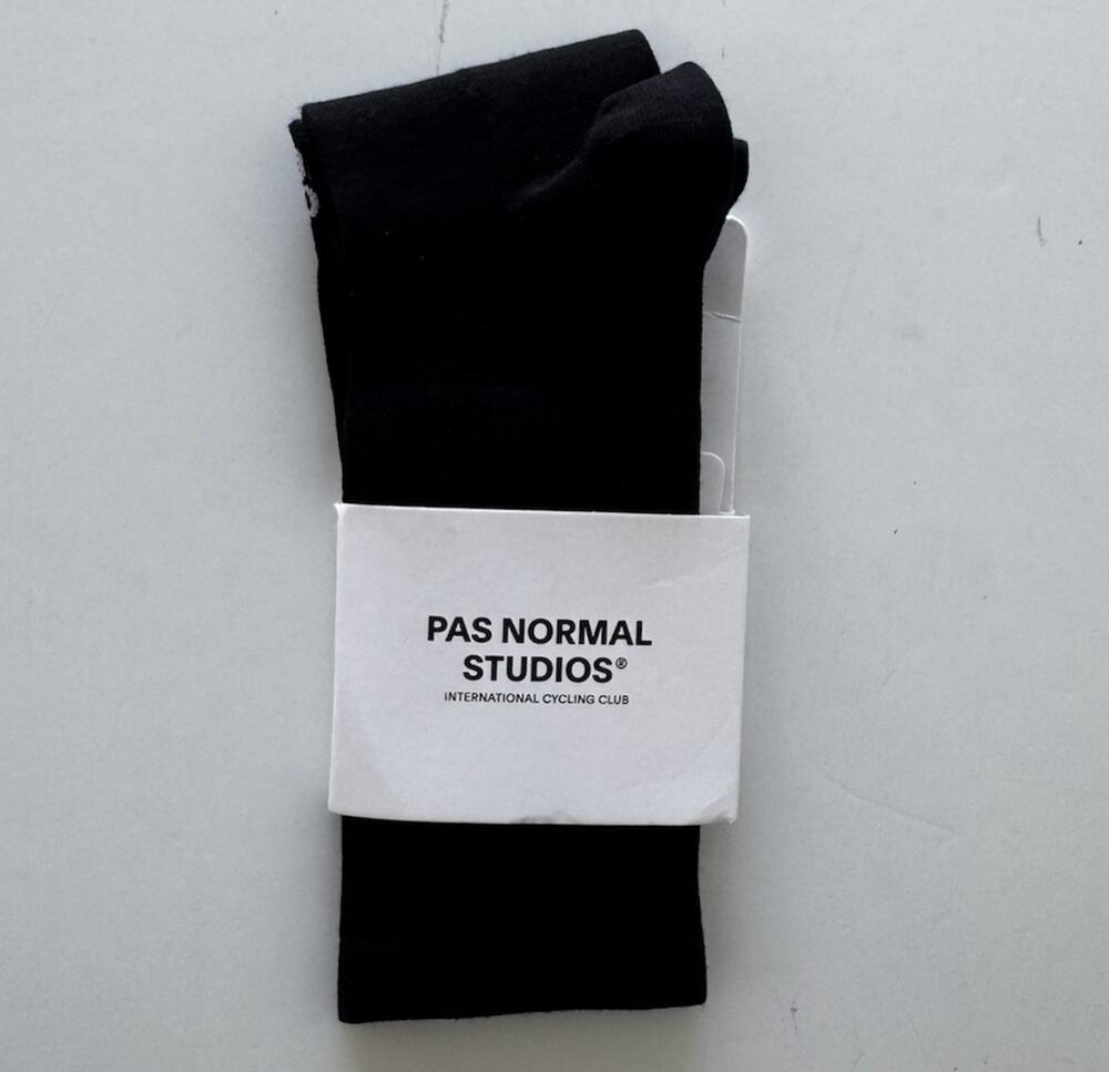 NEW PAS NORMAL STUDIOS RACE SOCKS Black Medium